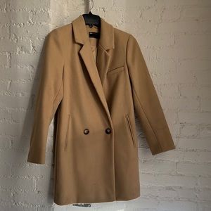 ASOS design tan peacoat